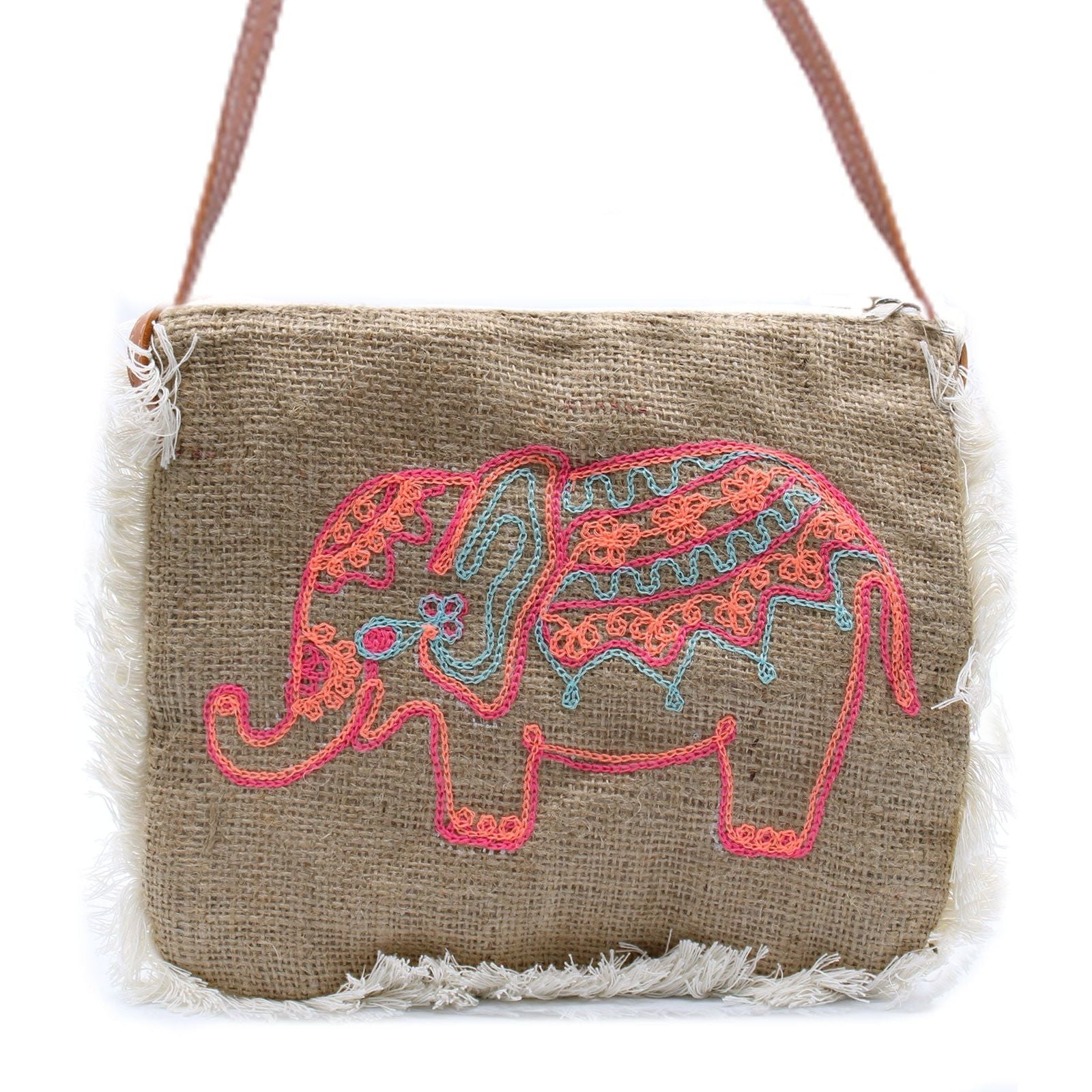 Fab Fringe Bag - Elephant Embroidery - Ashton and Finch