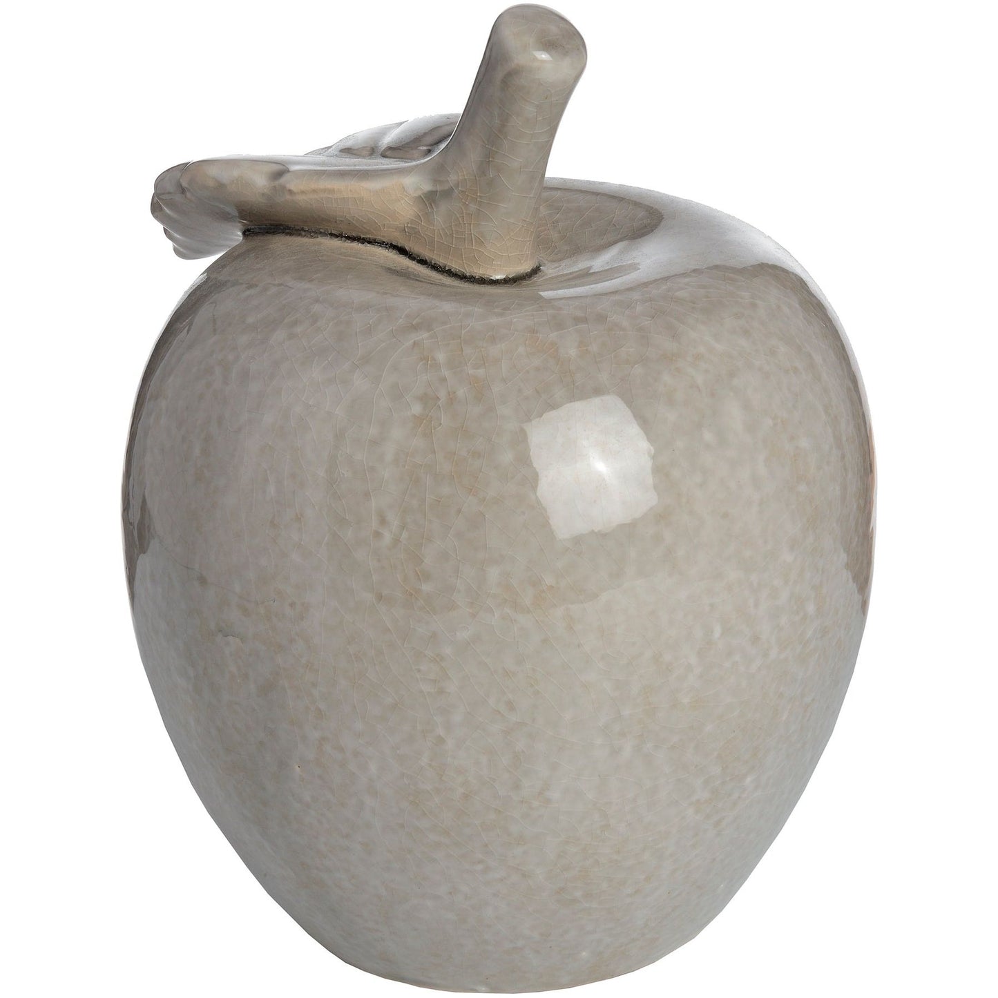 Antique Grey Large Ceramic Apple - Ashton and Finch