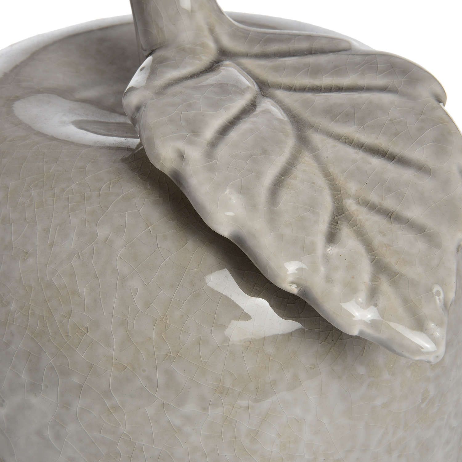 Antique Grey Large Ceramic Apple - Ashton and Finch