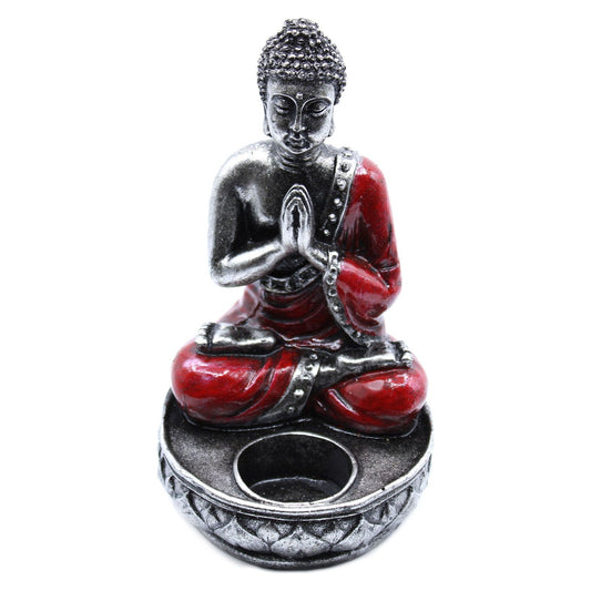 Buddha Candle Holder - Red - Medium - Ashton and Finch