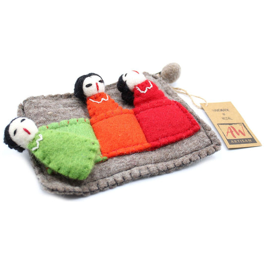 Pouch with Finger Puppets - Friends - Ashton and Finch