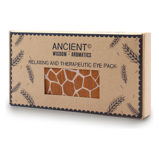 Lavender Natural Cotton and Juco Eye Pillow in Gift Box - Madagascar Giraffe - Ashton and Finch