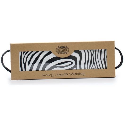 Luxury Lavender Wheat Bag in Gift Box - Zebra - Ashton and Finch