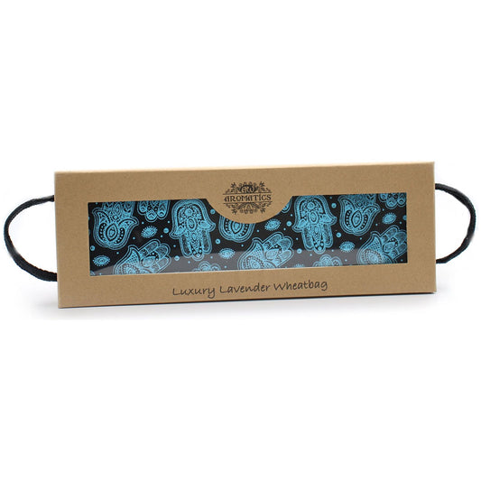 Luxury Lavender Wheat Bag in Gift Box - Hamsa - Ashton and Finch