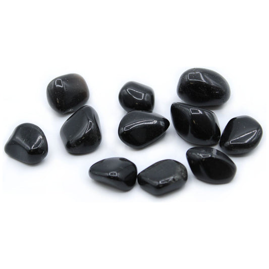 Obsidian Black 24 x Large Tumble Stones - Ashton and Finch