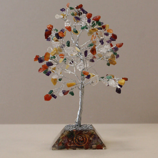Gemstone Tree with Organite Base - 160 Stone - Multi - Ashton and Finch