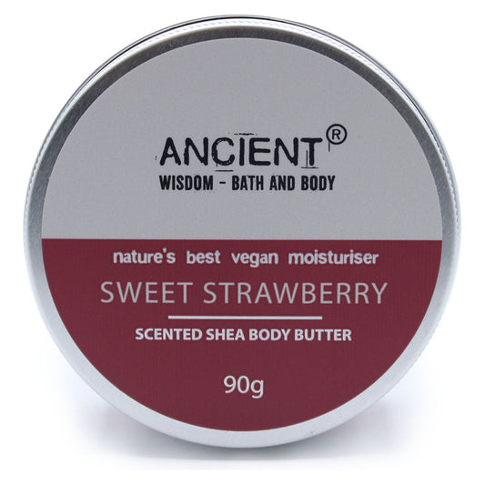 Scented Shea Body Butter 90g - Sweet Strawberry - Ashton and Finch