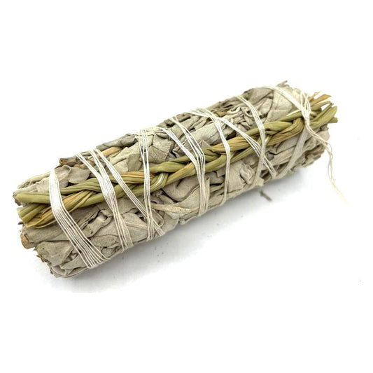 Smudge Stick - White Sage & Sweetgrass 10cm - Ashton and Finch
