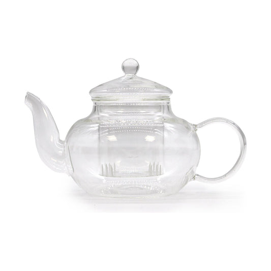 Glass Infuser Teapot - Round Pearl - 400ml - Ashton and Finch