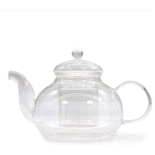 Glass Infuser Teapot - Round Pearl - 800ml - Ashton and Finch