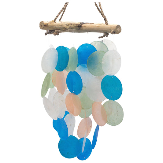Blue & Pearl Driftwood Cross Chime - Ashton and Finch