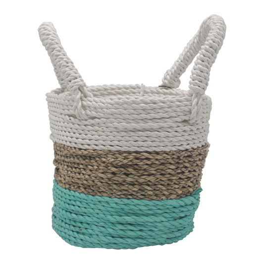 Seagrass Basket Set - Green / Natural / White - Ashton and Finch