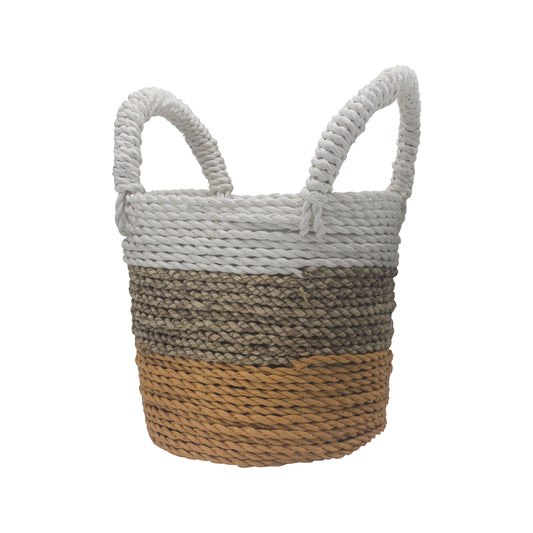 Seagrass Basket Set - Orange / Natural / White - Ashton and Finch