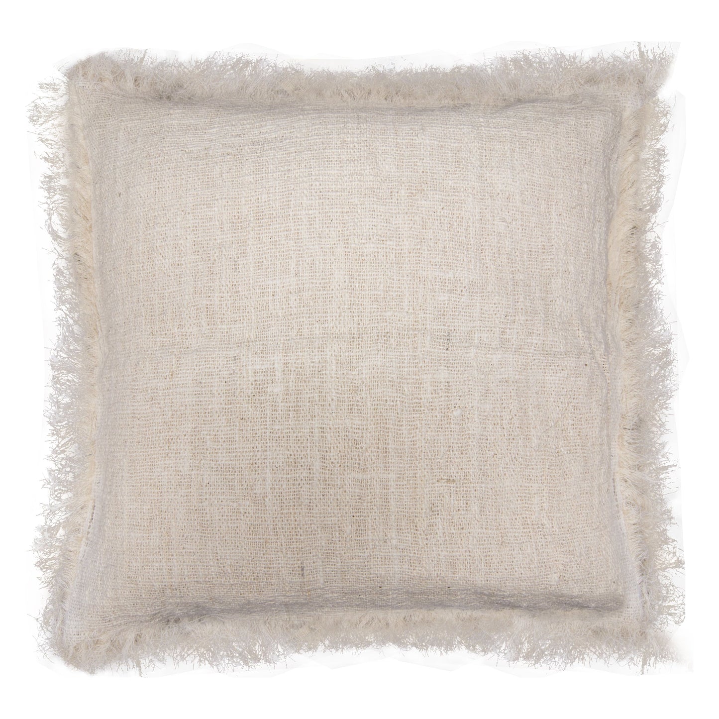 Linen Cushion 45x45cm with fringe - Ashton and Finch