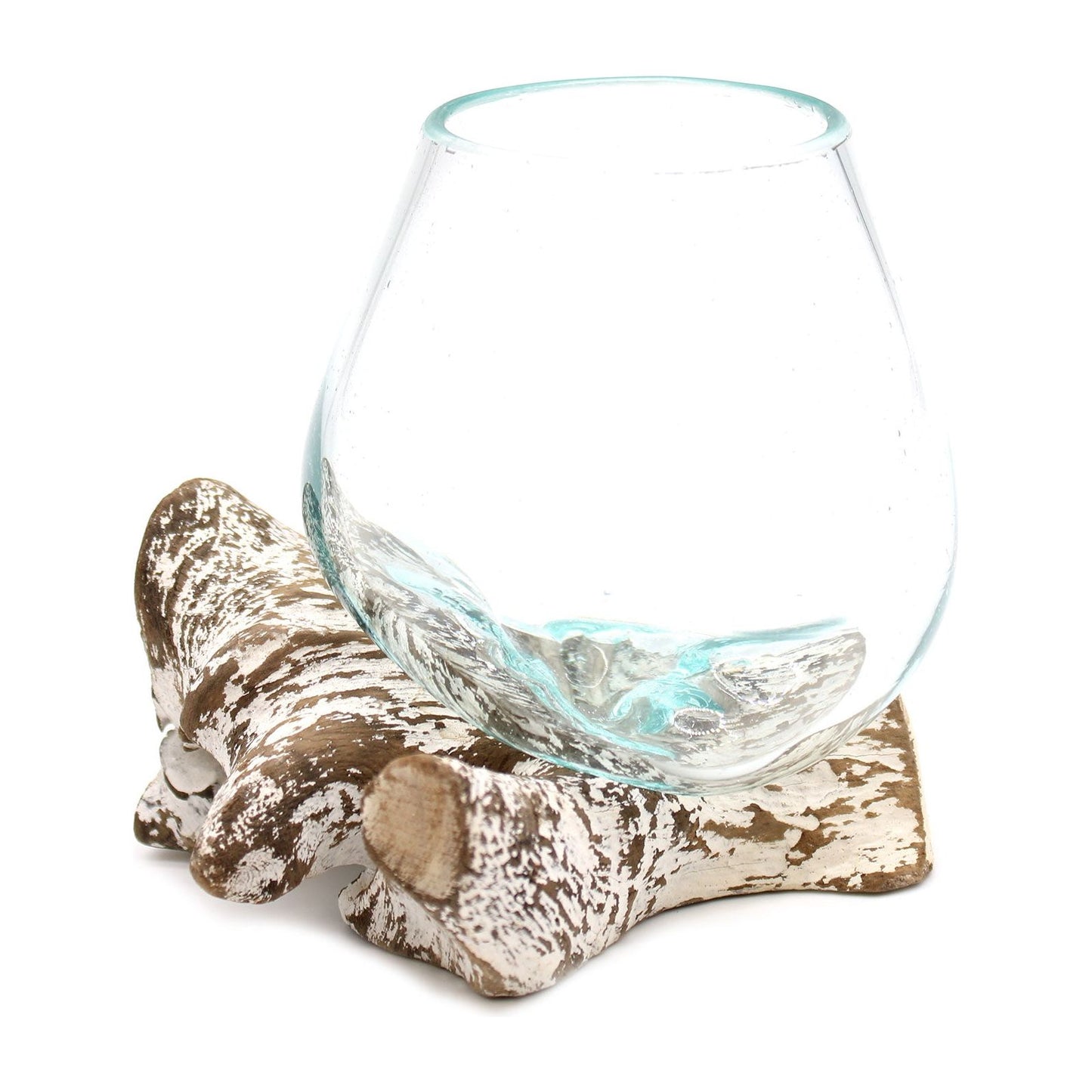 Molten Glass on Whitewash Wood - Small Bowl - Ashton and Finch