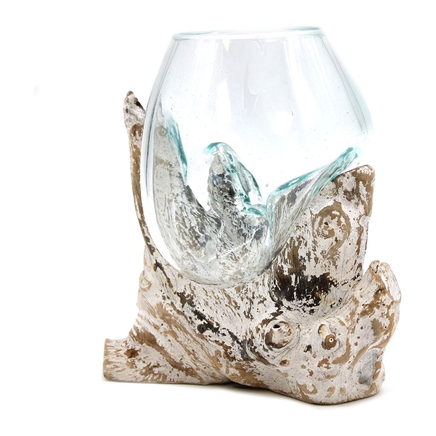 Molten Glass on Whitewash Wood - Medium Bowl - Ashton and Finch