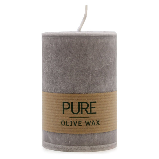 Pure Olive Wax Candle 90x60 - Grey - Ashton and Finch