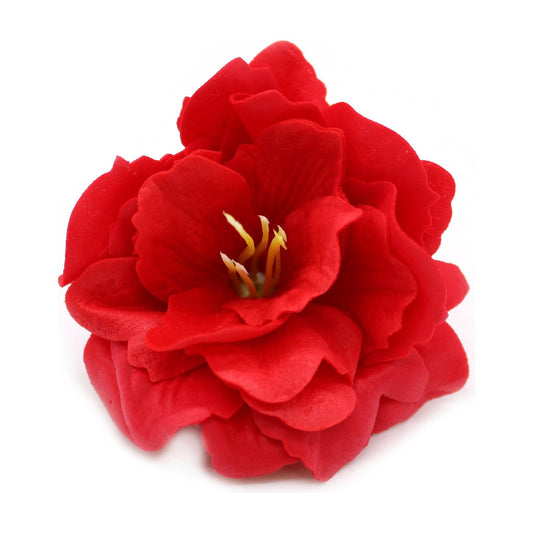 Red Small Peony Craft Soap Flowers x 10 - Ashton and Finch