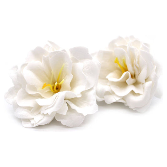White Small Peony Craft Soap Flowers x 10 - Ashton and Finch