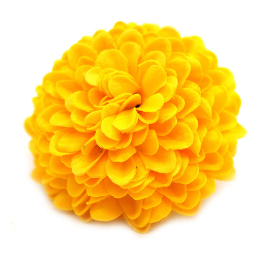 Yellow Small Chrysanthemum Craft Soap Flowers x 10 - Ashton and Finch