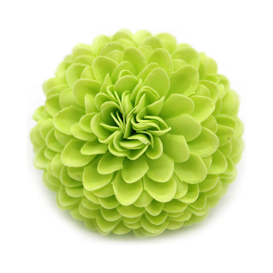 Light Green Small Chrysanthemum Craft Soap Flowers x 10 - Ashton and Finch