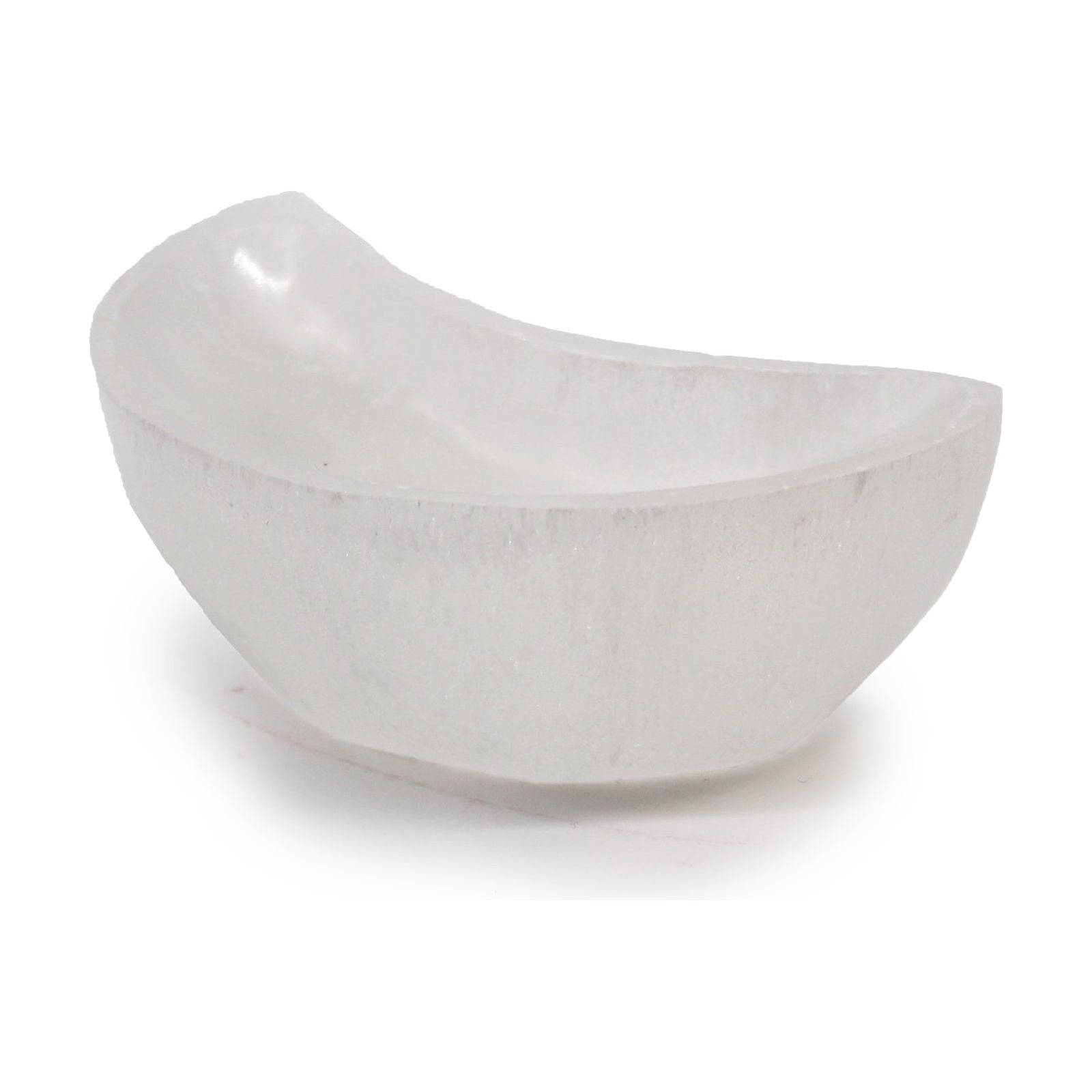 Selenite Moon Bowl - 10cm - Ashton and Finch