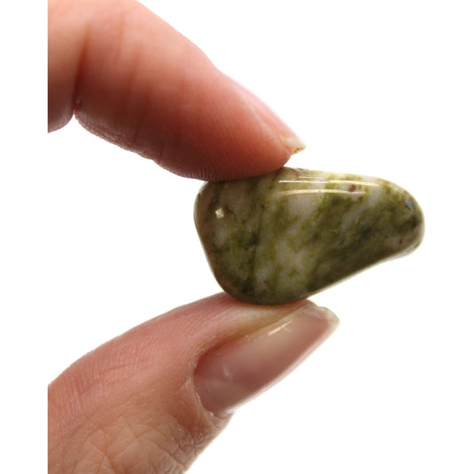 24 x Small African Tumble Stone - Epidote Snowflake - Ashton and Finch