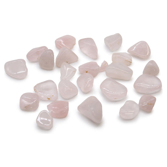 24 x Small African Tumble Stone - Rose Quartz - Ashton and Finch