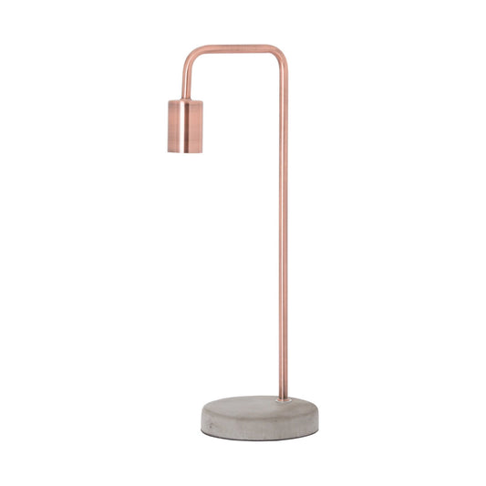 Copper Industrial Lamp With Stone Base - Ashton and Finch