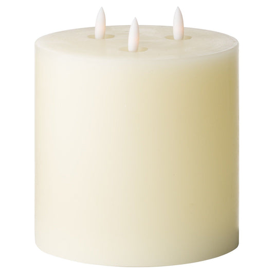 Luxe Collection Natural Glow 6 x 6 LED Cream Candle - Ashton and Finch