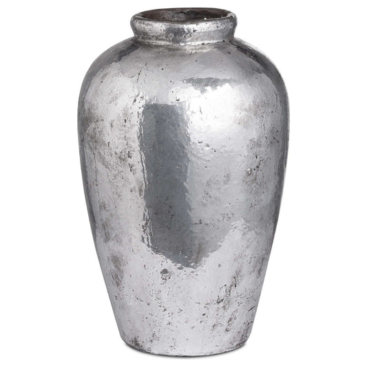 Tall Metallic Ceramic Vase - Ashton and Finch