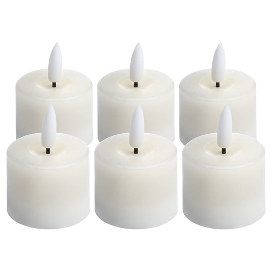 Luxe Collection Set Of 6 Natural Glow Led Tealight Candles - Ashton and Finch