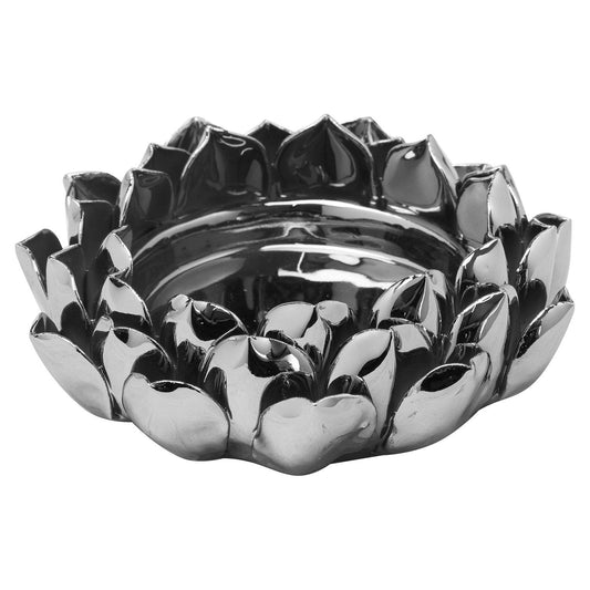 Silver Acorn Candle Plate - Ashton and Finch