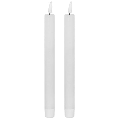 Luxe Collection Natural Glow S/ 2 White LED Dinner Candles - Ashton and Finch