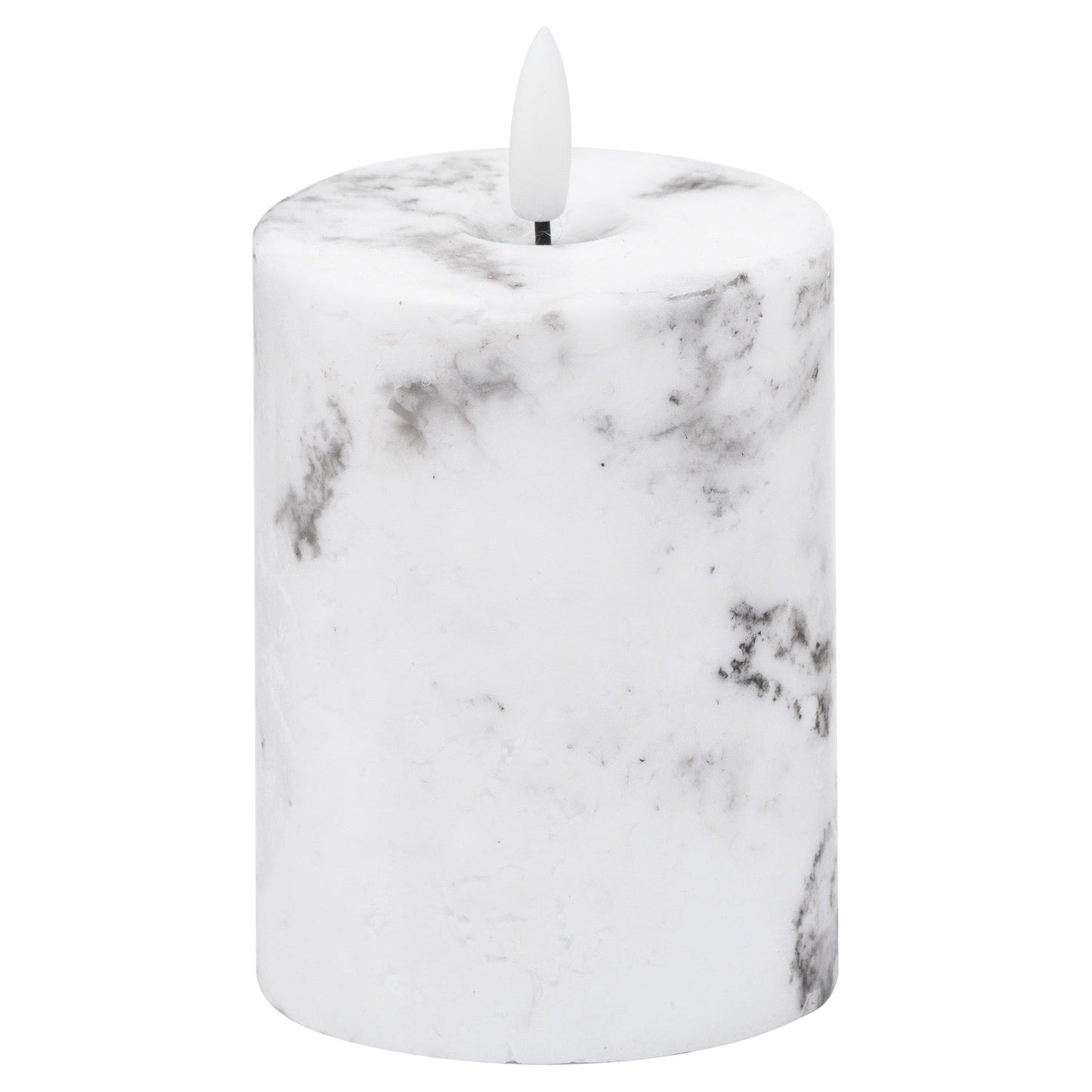 Luxe Collection Natural Glow 3x4 Marble Effect LED Candle - Ashton and Finch
