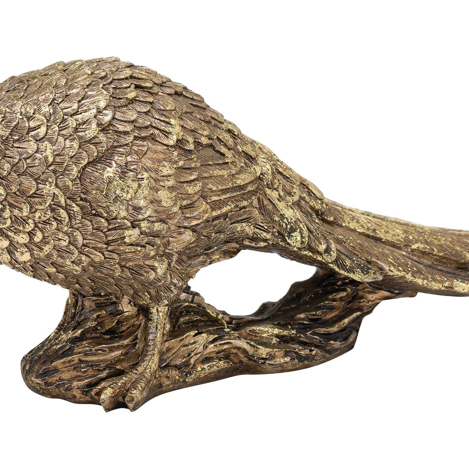 Antique Gold Pheasant Ornament - Ashton and Finch