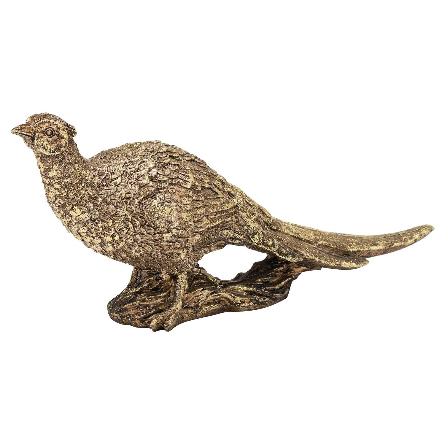 Antique Gold Pheasant Ornament - Ashton and Finch