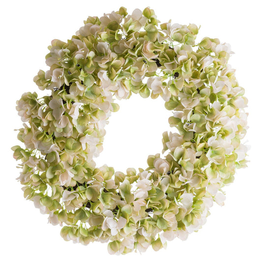 White Hydrangea Wreath - Ashton and Finch