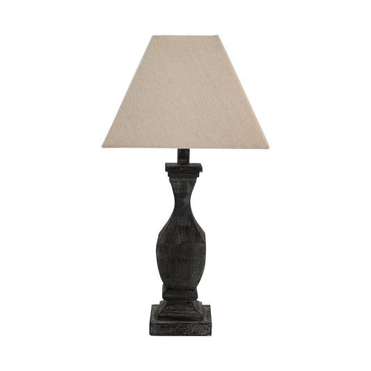 Incia Fluted Wooden Table Lamp - Ashton and Finch