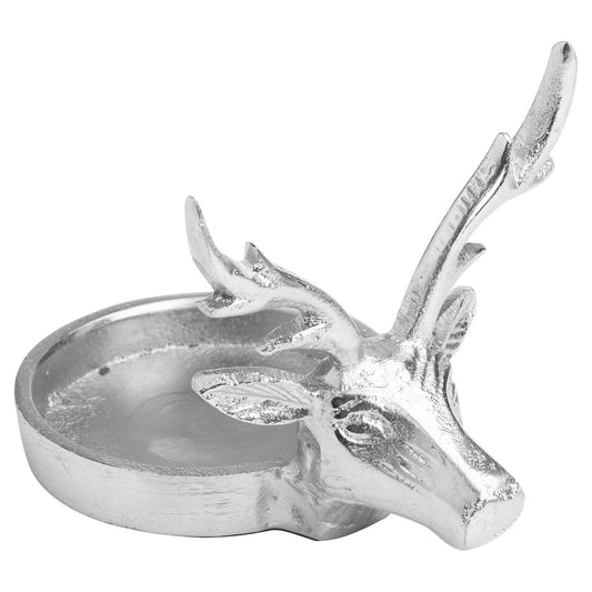 Farrah Collection Silver Stag Candle Holder - Ashton and Finch