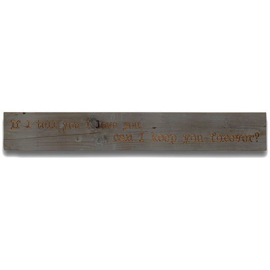 I Love You Grey Wash Wooden Message Plaque - Ashton and Finch