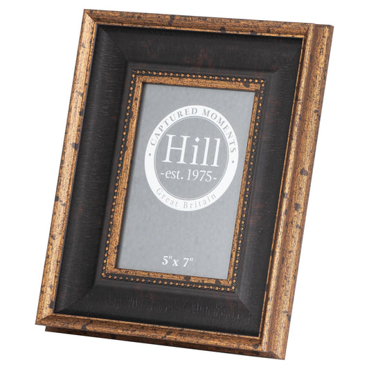 Black And Antique Gold Beaded 5X7 Photo Frame - Ashton and Finch