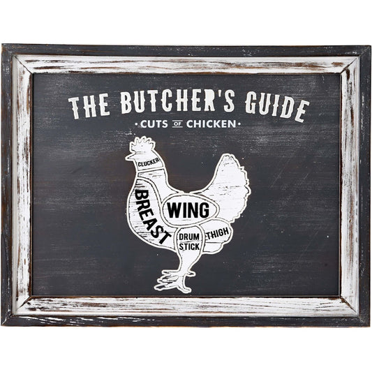 Butchers Cuts Chicken Wall Plaque - Ashton and Finch