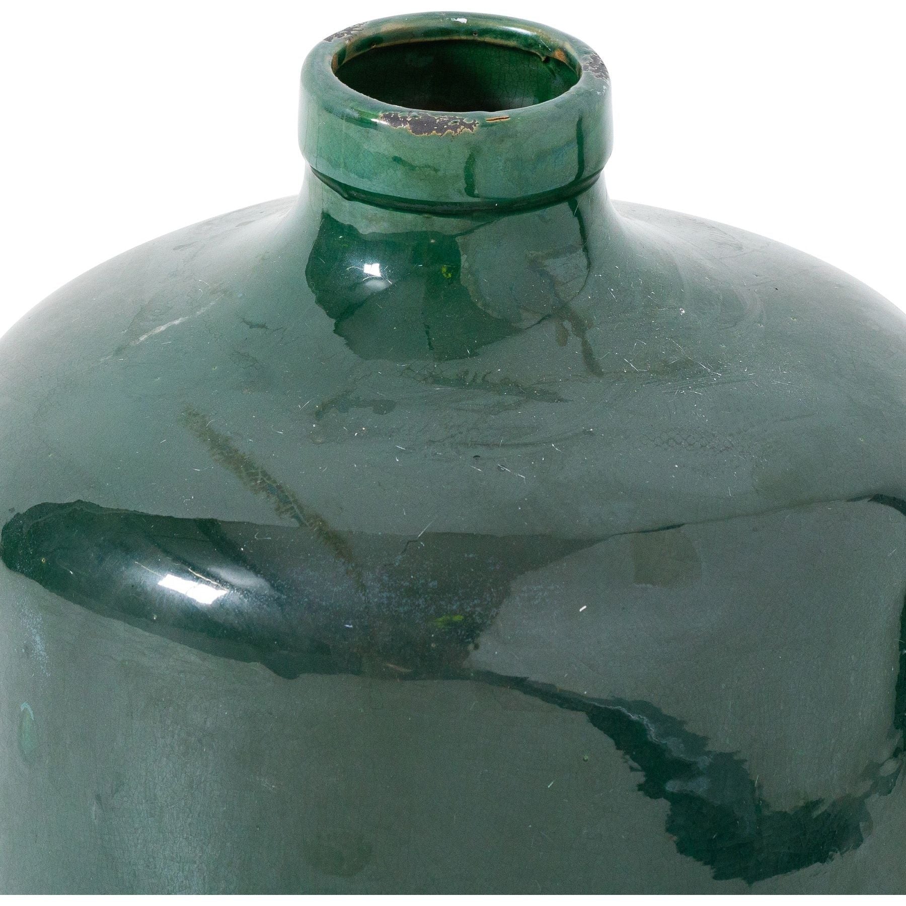 Garda Emerald Glazed Chive Vase - Ashton and Finch