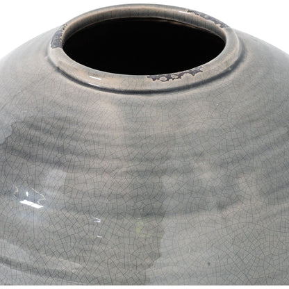 Garda Grey Glazed Tiber Vase - Ashton and Finch