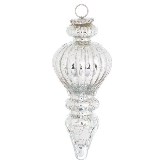The Noel Collection Large Silver Statement Bauble - Ashton and Finch