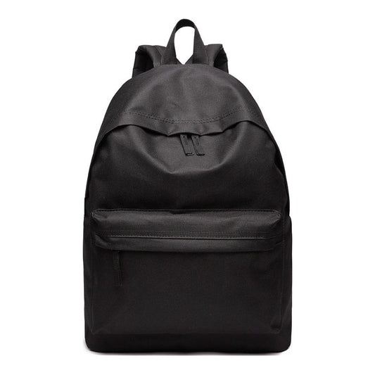 Large Plain Unisex Backpack Black - Ashton and Finch