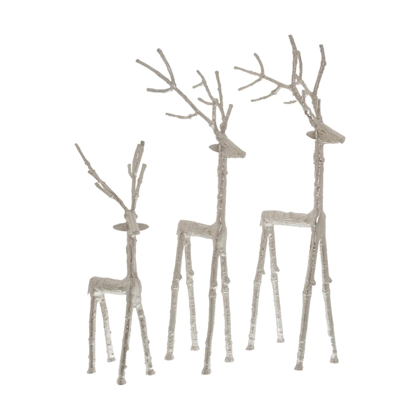 Small Silver Standing Stag Ornament - Ashton and Finch
