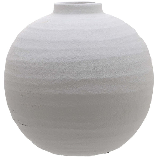 Tiber Matt White Ceramic Vase - Ashton and Finch