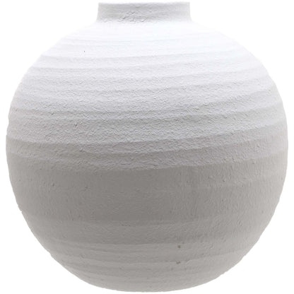 Tiber Large Matt White Ceramic Vase - Ashton and Finch